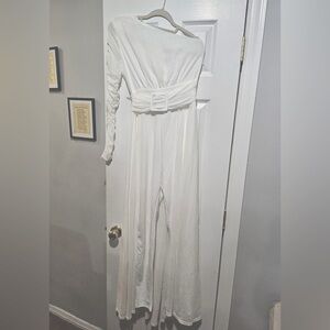 White Fashion Nova Jumpsuit